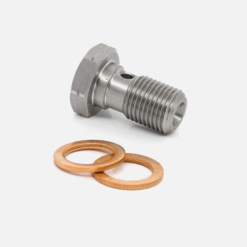HEL Stainless Steel M10 x 1.00 Banjo Bolt Included 2 x Copper Washers
