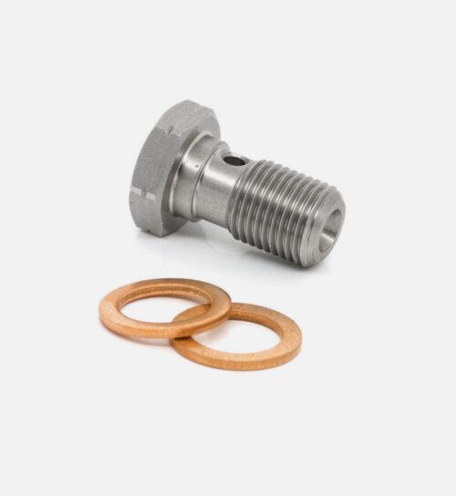 HEL Stainless Steel M10 x 1.00 Banjo Bolt Included 2 x Copper Washers