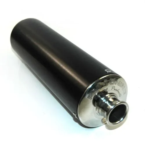 PM Tuning Anodised Black Muffler Straight Tail Pipe